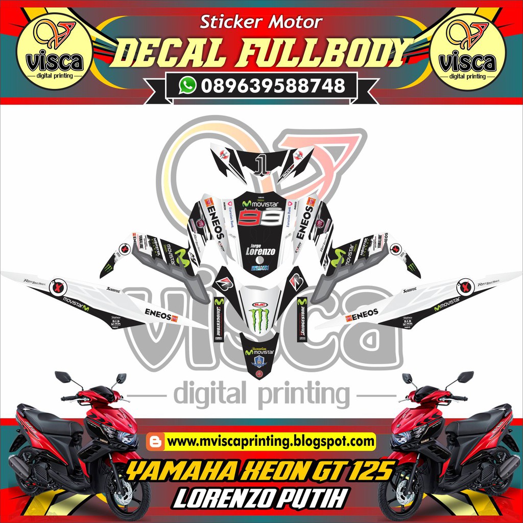 25+ Trend Terbaru Stiker Motor Xeon Gt 125