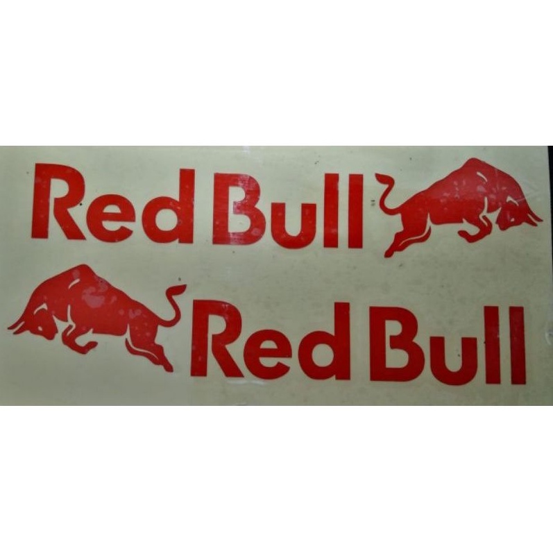 stiker helm full face redbull kanan kiri