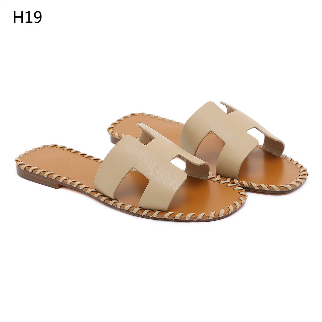 HO Sandal in Braided Calfskin with Iconic &quot;H&quot; cut-Out #H19