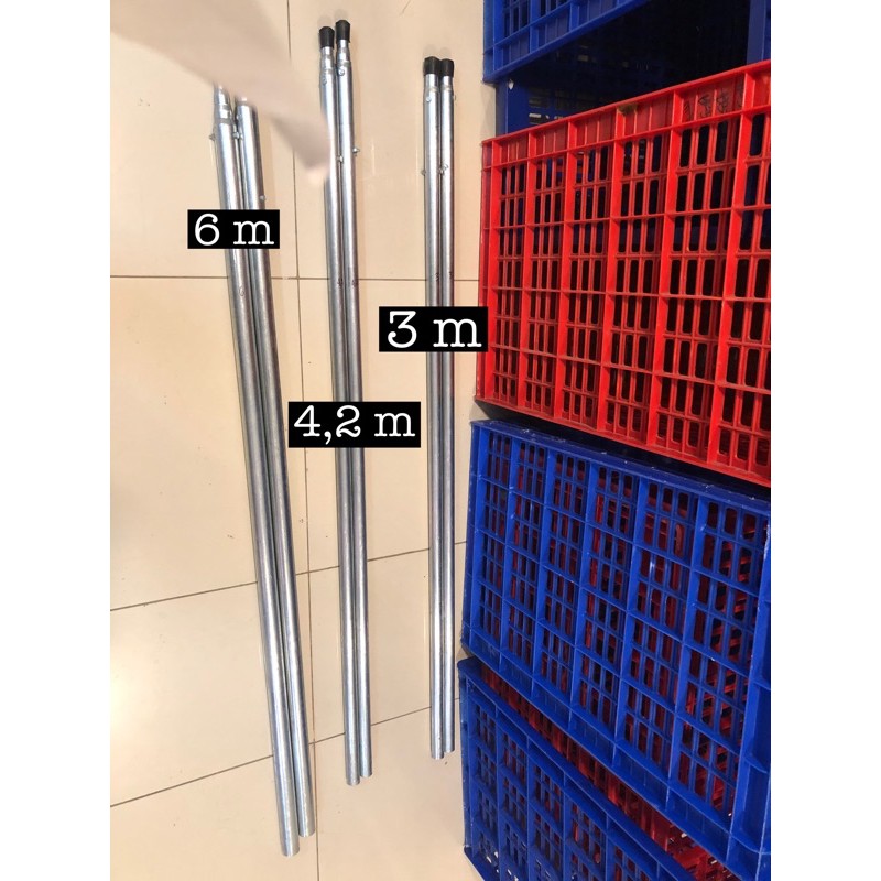 Tiang Antena TV Galvanis 6 meter Adjustable
