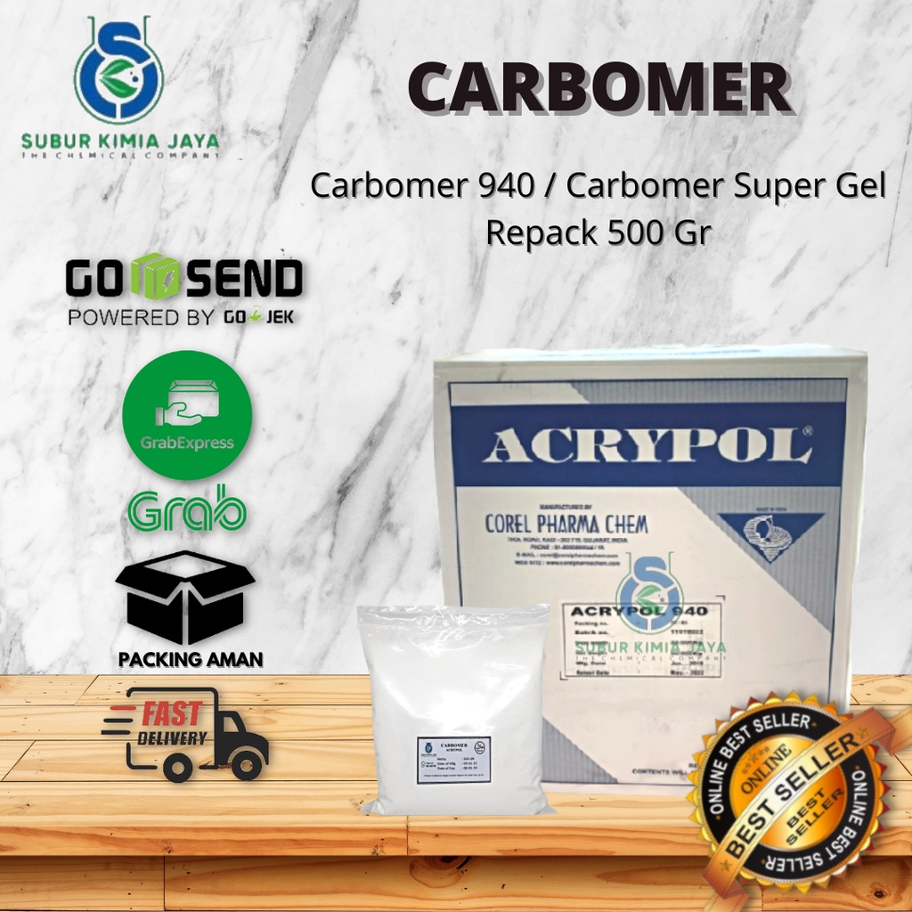 

Carbomer 940 / Super Gel / Carbopol 500 gr Premium