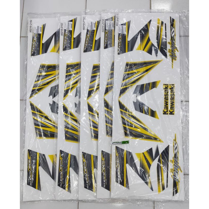 stiker ninja ss kuning 2013