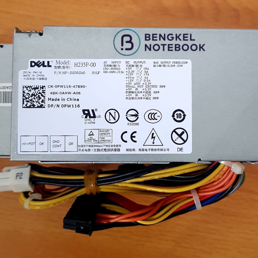 PowerSupply PC DELL OPTIPLEX 780 760 960 SFF 235W H235P-00 L235P-01