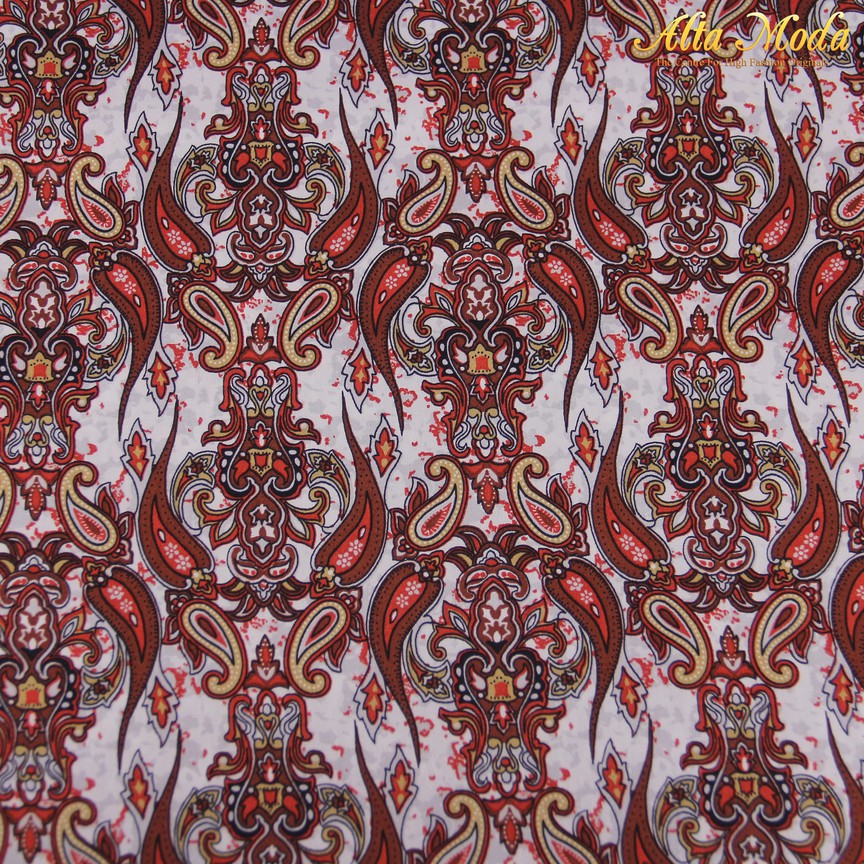 

Alta Moda Cotton Shirting Putih Motif Batik Coklat (1M)