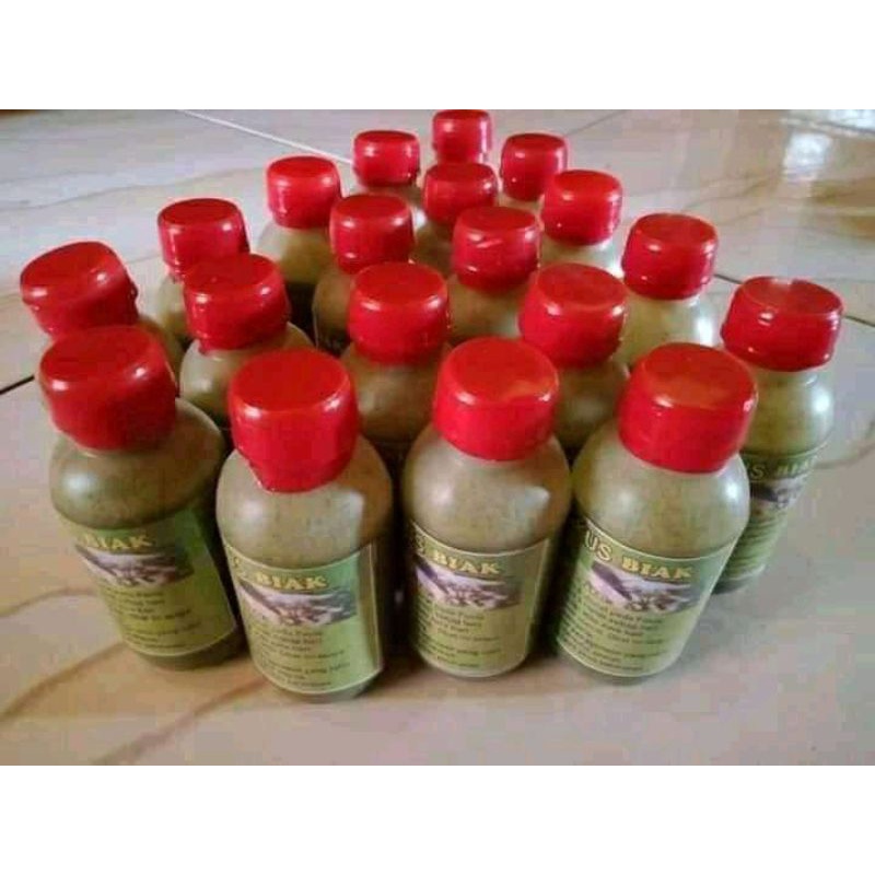 minyak lintah Daun bungkus tiga jari