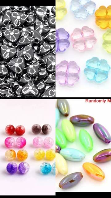 MANIK MOTE UNIK IMPORT 8MM BAHAN CRAFT DIY KERAJINAN TANGAN BANYAK VARIASI GESER YA