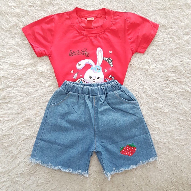 Baju bayi IMPORT Bunny Jeans