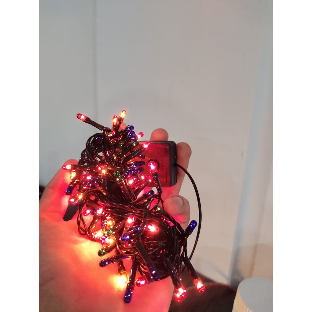 Lampu Hias kode 6353-3 Tumblr Kelap Kelip / 2 Variasi Warna / Lampu Natal Twinkle Warm Light  ( 4 meter )