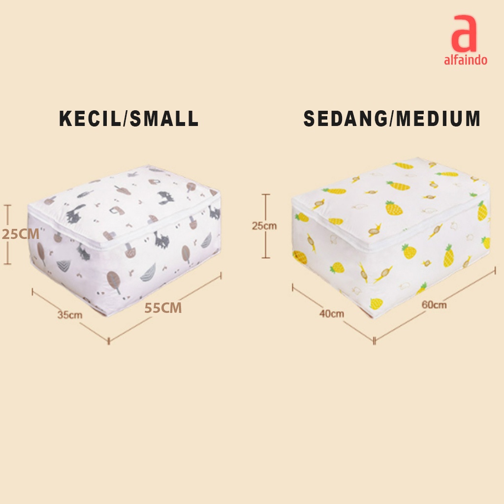 Alfaindo Tempat Penyimpanan Serbaguna Pakaian Selimut Storage Bag - TP011