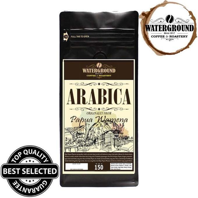 

Bubuk / Biji Kopi Arabica(Arabika) 150 GR Papua Wamena Kualitas Top - BIJI