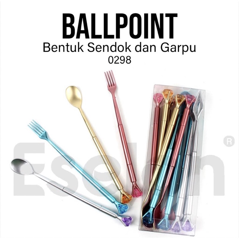 

Bolpen bentuk sendok garpu/ bolpen bentuk sisir/ bolpen karakter lucu