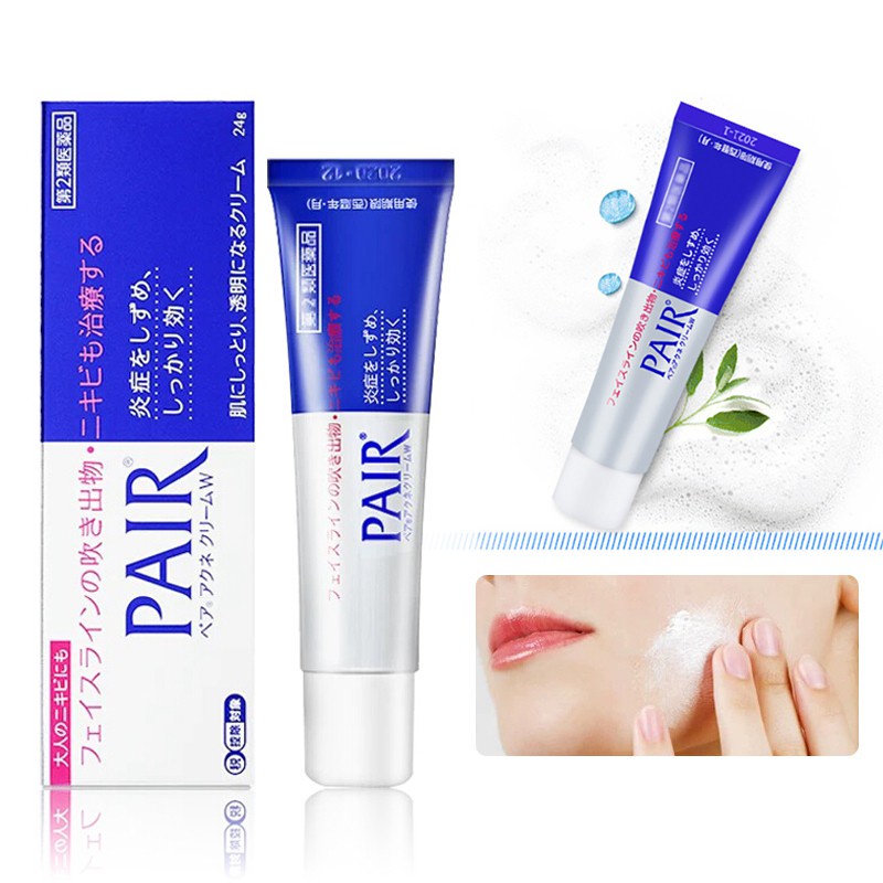 [COD] LION PAIR Acne Cream W 24g  Antibacterial Acne Face Krim W Anti Jerawat Original Jepang