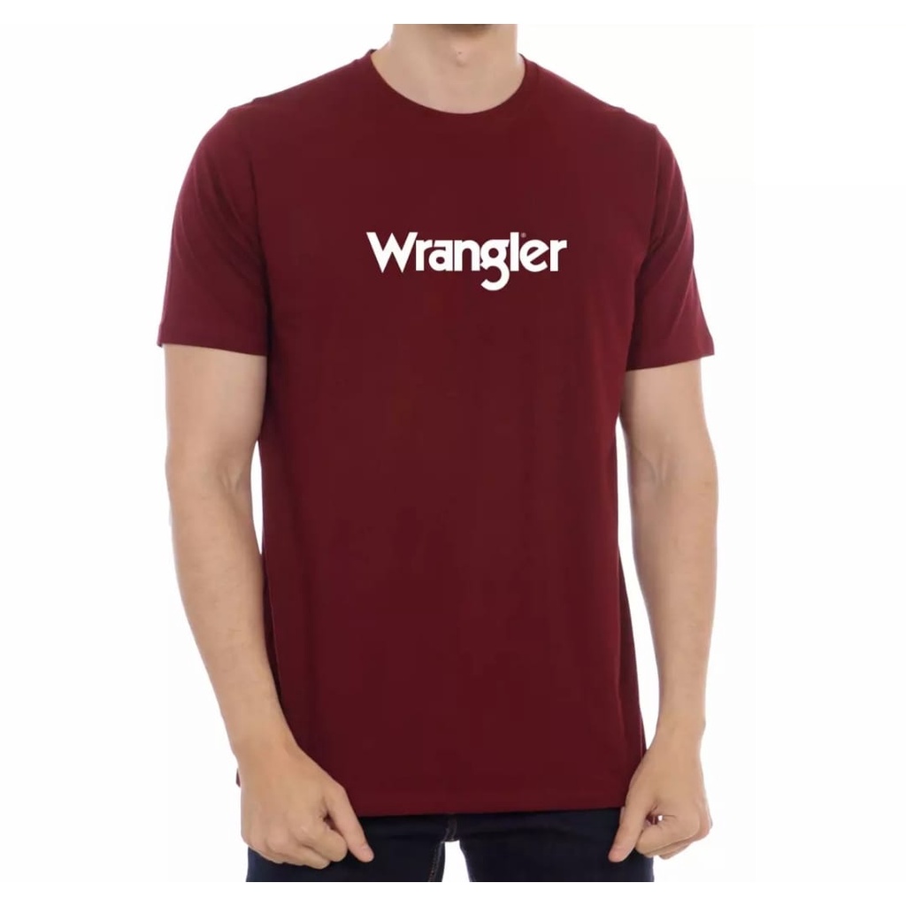 Kaos Distro Wrangler Keren Terbaru  Logo White Pakaian Distro Pria Wanita Murah Banget Best Quality 