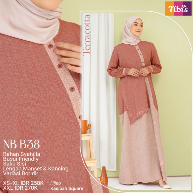 GAMIS SYARI NB B38 • NIBRAS ORIGINAL