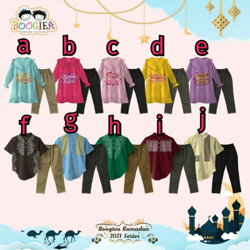 SET RAMADHAN SERIES BOOGIEA COUPLE 4 6 8 10 12