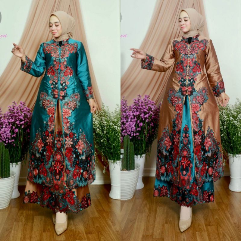 Realpic!!! Stelan Kebaya Kipas Sapu Jagat Original Pelangi Jaya.