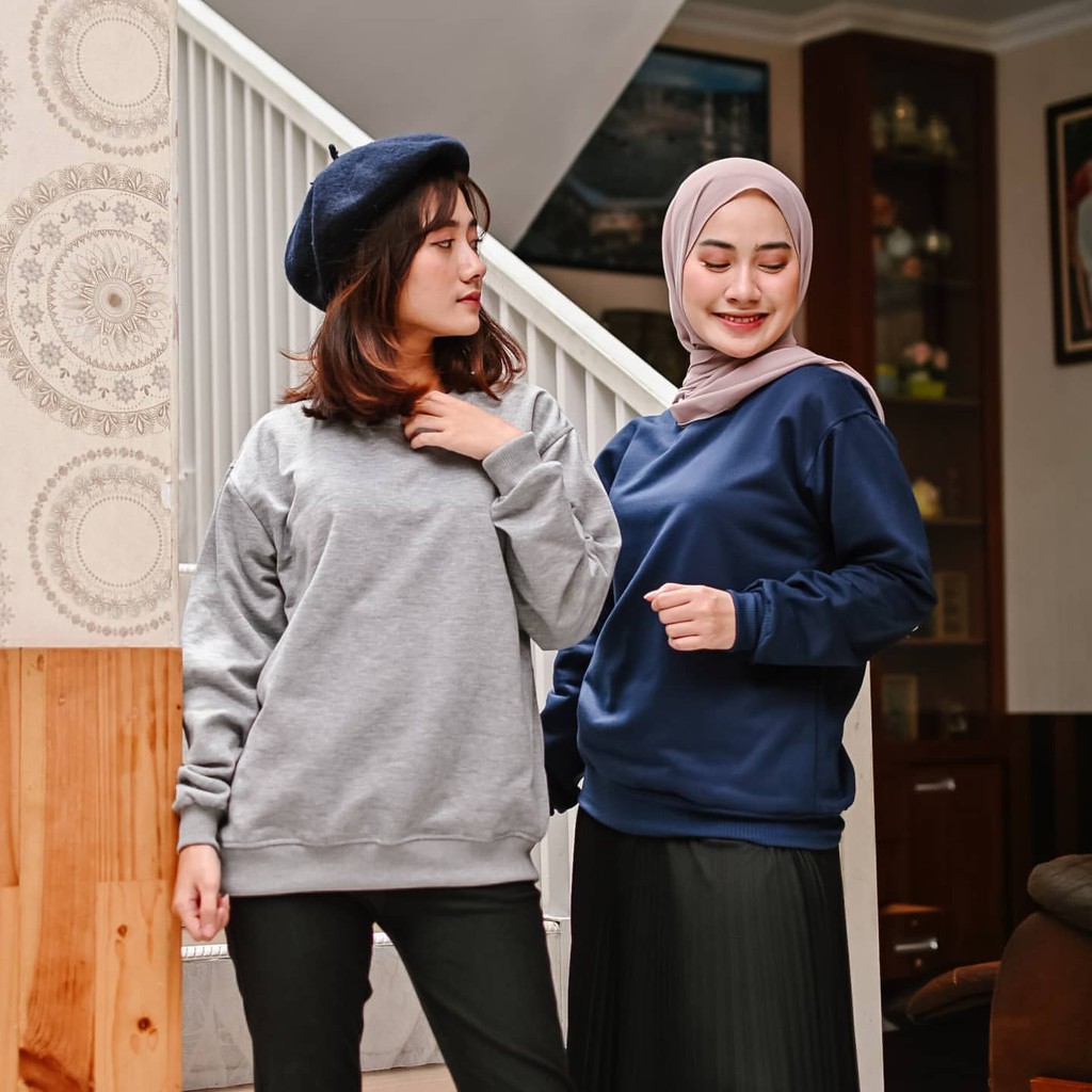 hoodie sweater basic jaket pria/wanita