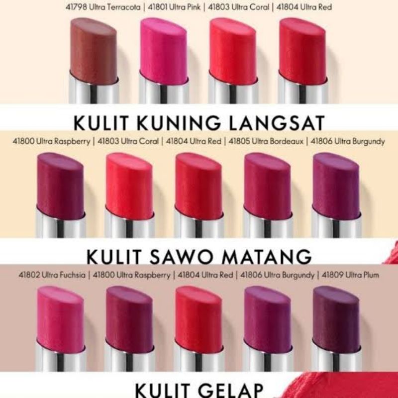 LIPSTIK ULTRA FIX KHUSUS WARNA TERACOTA