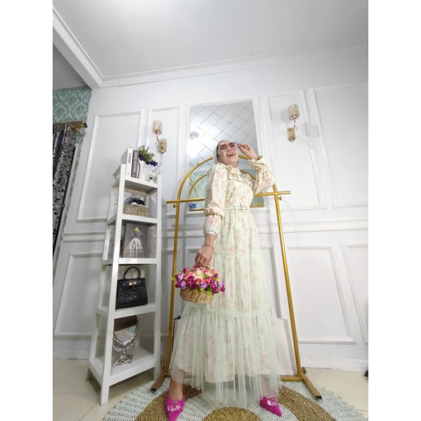 Rozely Korean Dress / Maxi Dress Lucu / Dress Pesta / Dress Import/ Dress Import Premium/ Gamis Kore