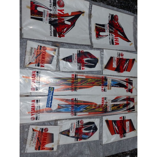 striping fiz r 2005 orange hitam original