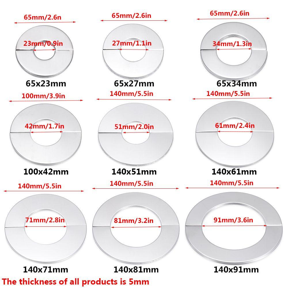 Kran Nanas Penutup Hias Tembok Bermanfaat Flange Stainless Steel Chrome Faucet Aksesoris