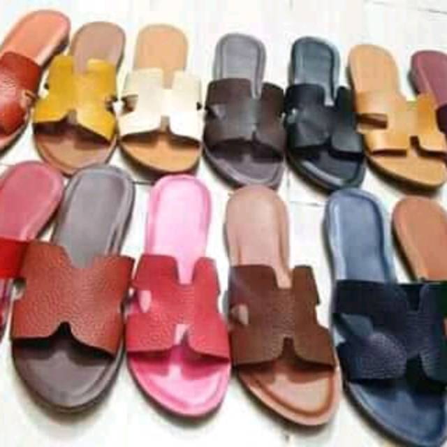 Sandal kulit Model Hermes