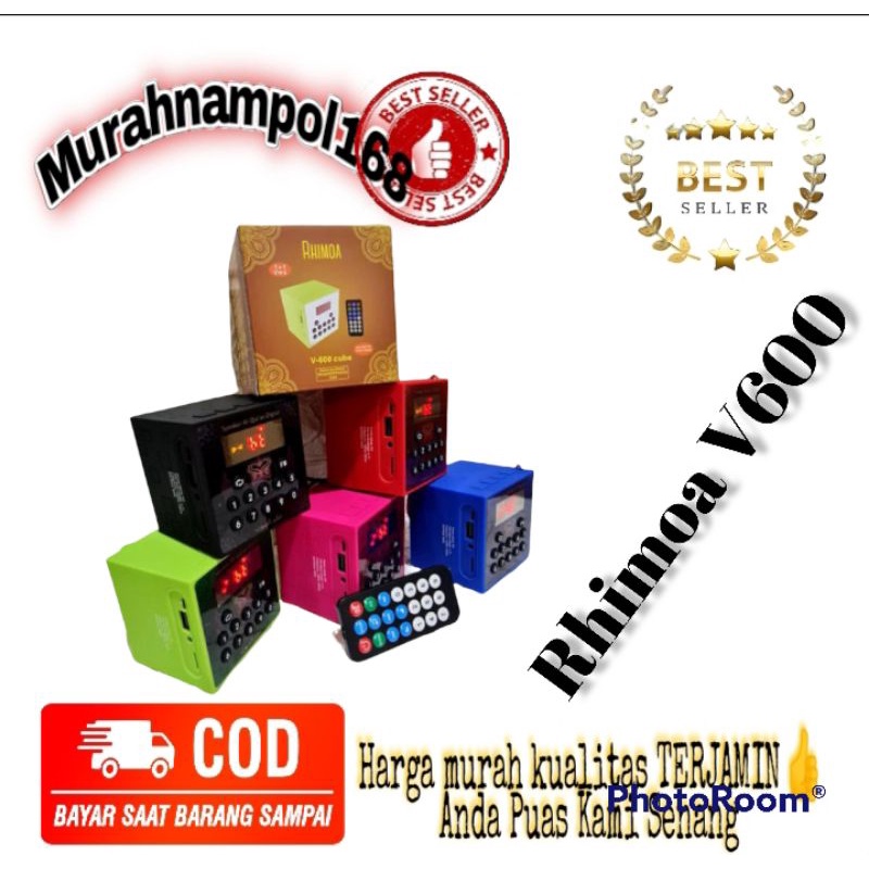 MN - Speaker Bluetooth Murrotal Al-Qur'an Rhimoa V-600 Mini Lengkap 30Juzz Wireless Speaker Murrotal