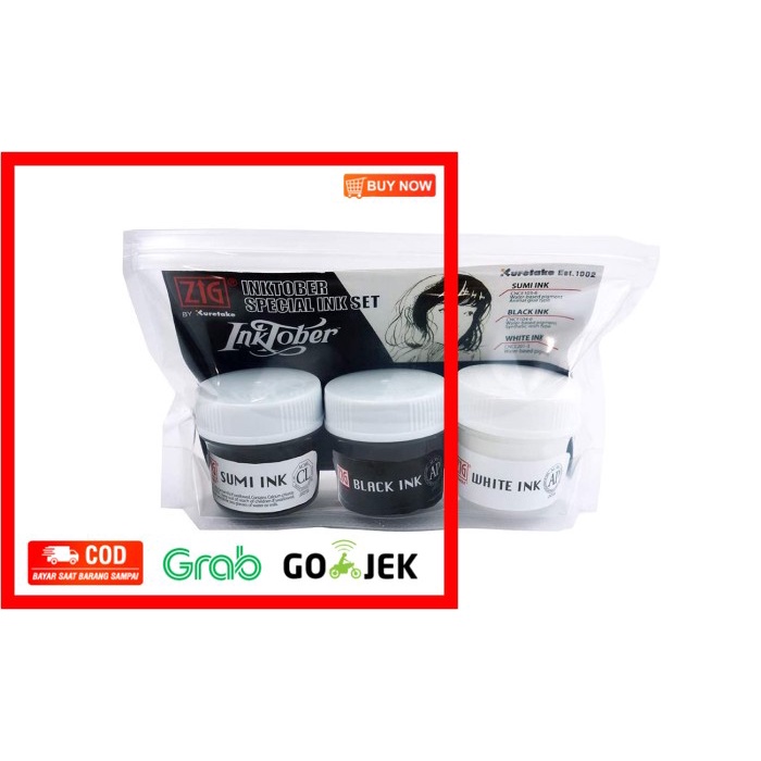 

(BISA COD) Kuretake Zig Inktober Special Set Ink IKTB-20/IK3V