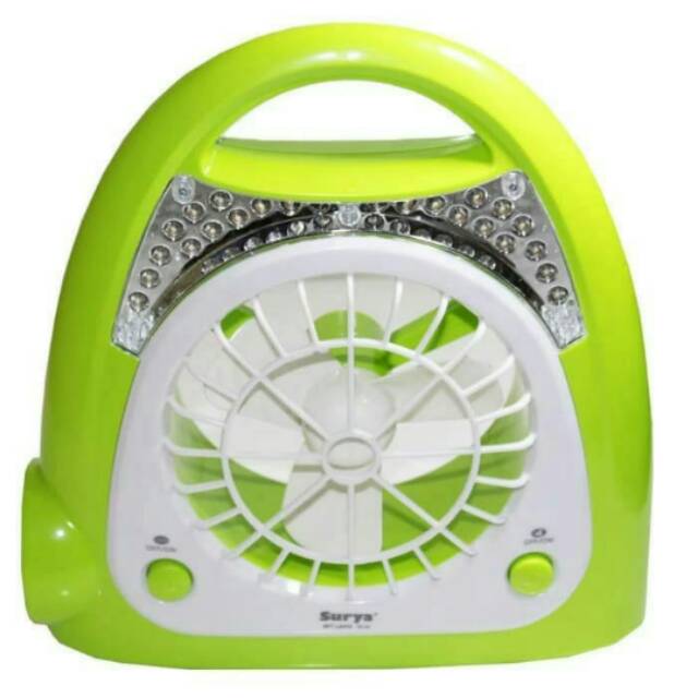 Lampu Emergency Surya LED 2410 / LAMPU DARURAT + KIPAS ANGIN