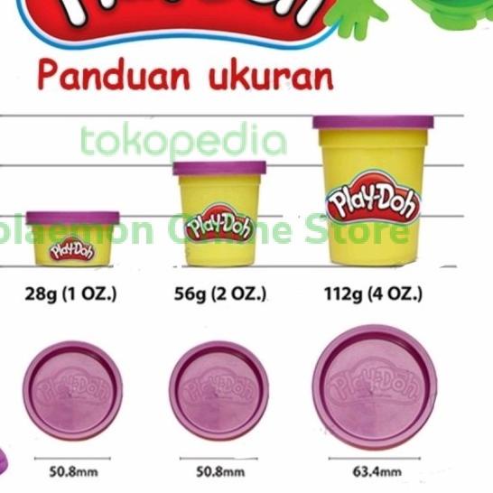 ► Playdoh play-doh refill ukuran besar 448gr isi 4 warna original Hasbro ➴