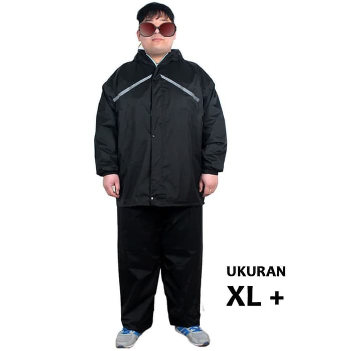 Jas hujan Setelan Jaket Celana Orang Gemuk Gendut JUMBO uk XL MAXI+