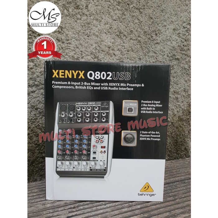 {suhadistore} BEHRINGER XENYX Q802 USB - Q 802 USB - Q 802USB - ORIGINAL Murah