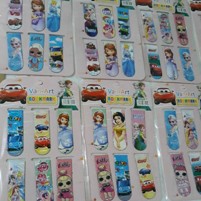 

Pembatas buku magnet isi 6pcs