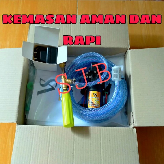 BAYAR DIRUMAH Alat Steam Motor Mini Pompa Dc Cuci Mobil Ac Paket Plastik Cuci Ac BERKUALITAS