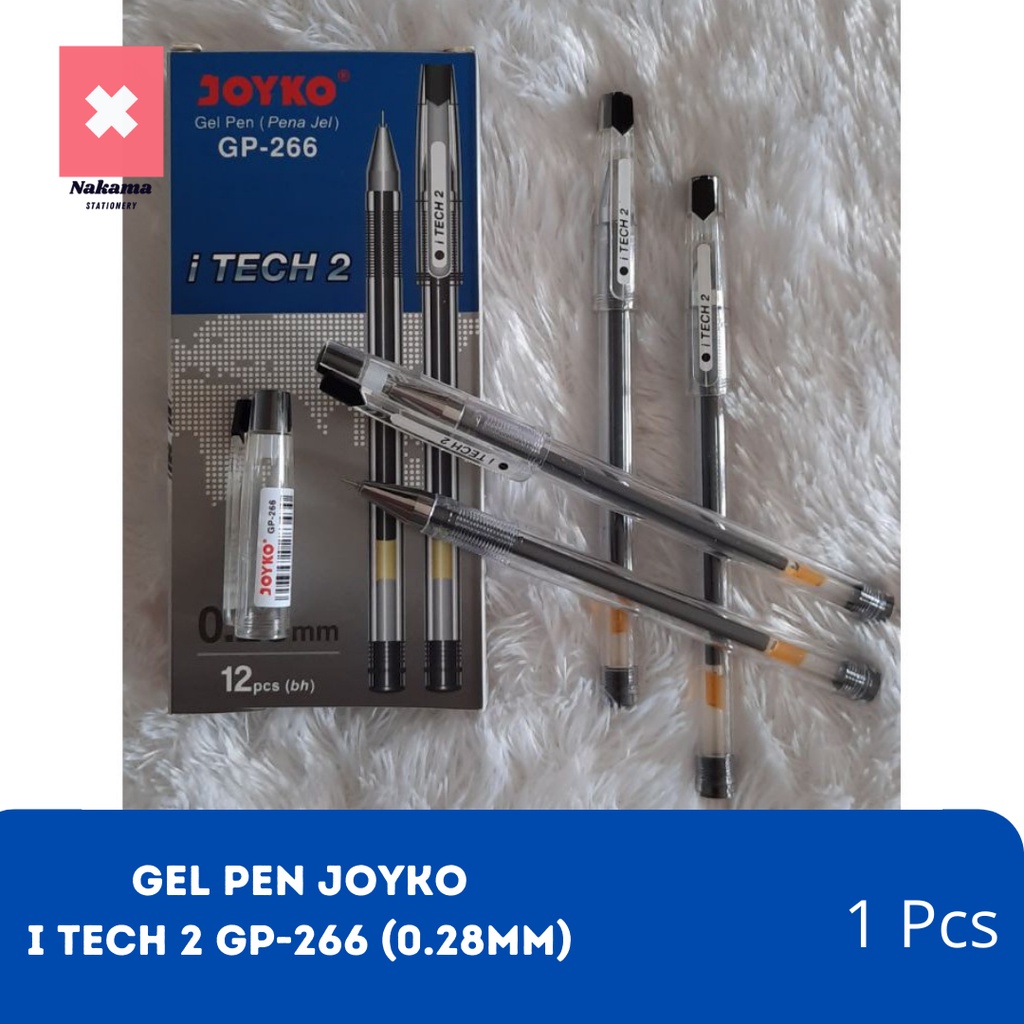 

Gel Pen Hi-Tech Pulpen Joyko GP-266 iTech 2 0.28mm Pulpen Gel (1Pcs)