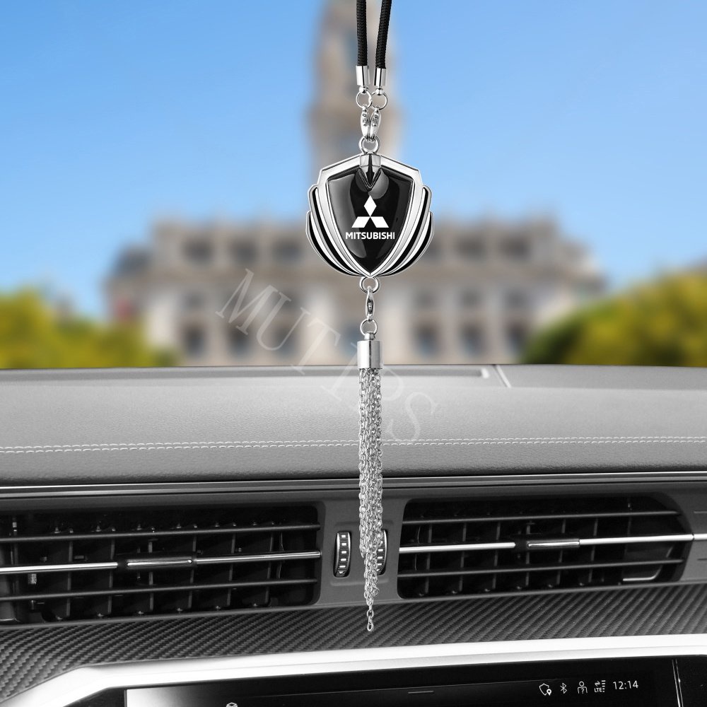 Mitsubishi Gantungan Kaca Spion Tengah Mobil 3D Bahan Metal Untuk Xpander Lancer Pajero Outlander Attrage Mirage Horse