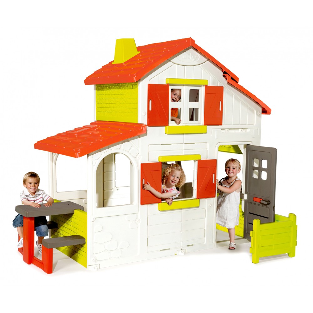 smoby playhouse with picnic table