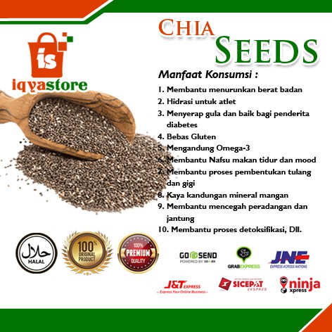 

Organic Black Chia Seed Premium Original Chia Seed Mexico JSR biji bijian