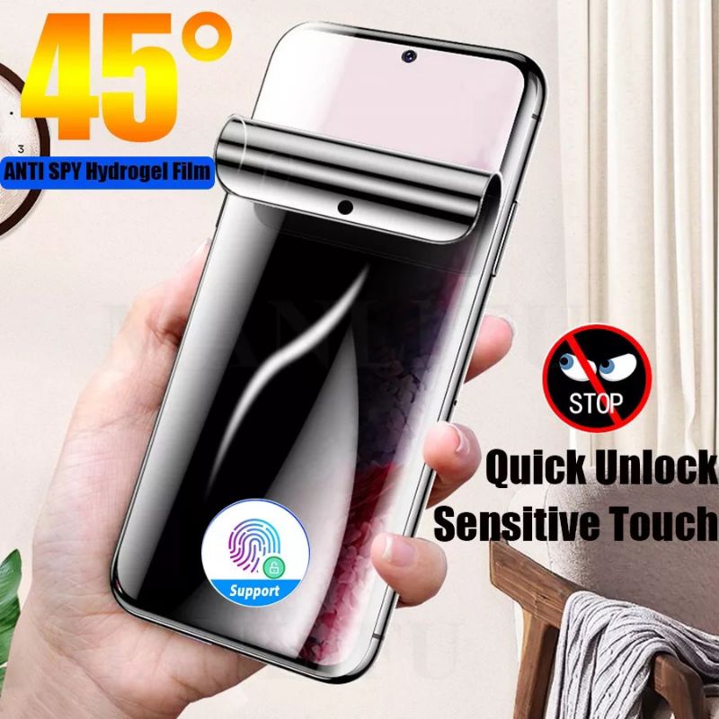 HYDROGEL ANTI SPY MATTE XIAOMI POCO X3 PRO NFC F3 GT M3 PRO ANTI GORES PRIVASI FULL LAYAR SCREEN