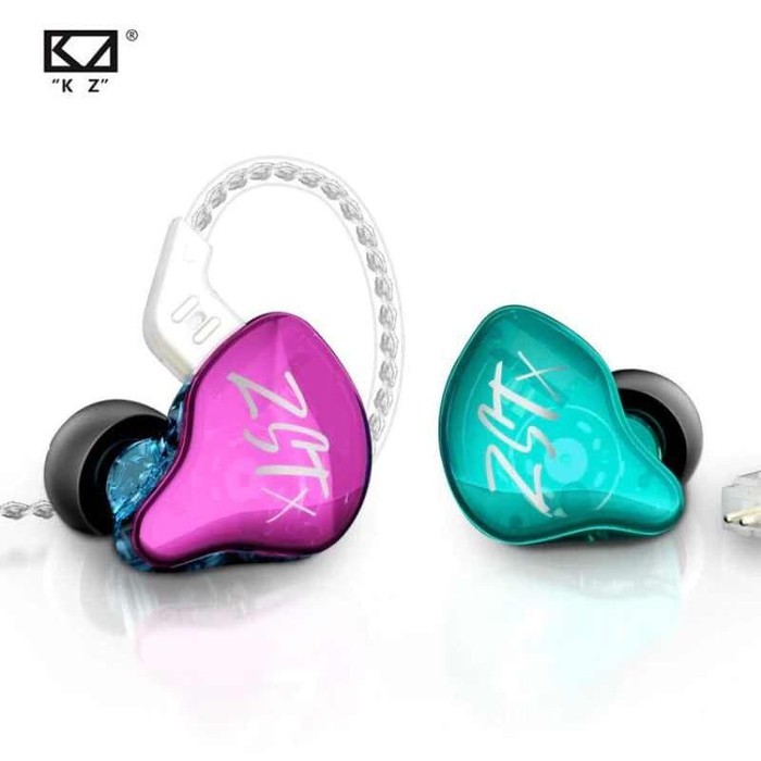 Knowledge Zenith KZ ZST X Dual Driver Earphone with MIC