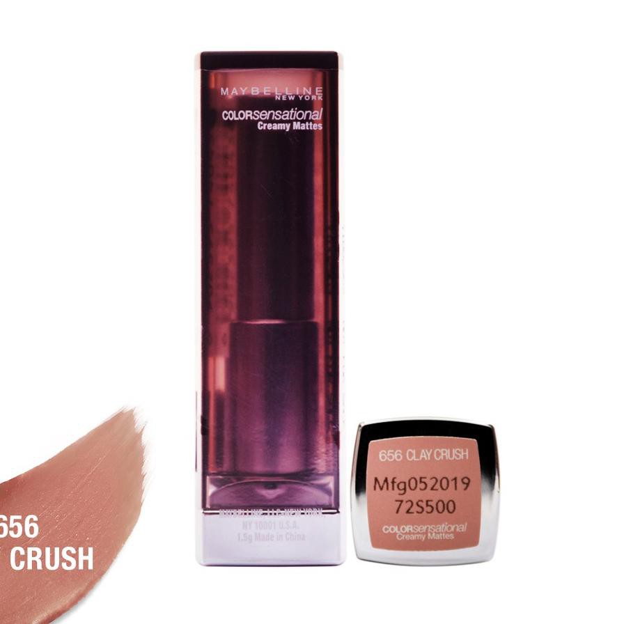 H0T Sale Maybelline Color Sensational Creamy Mattes Lipstick - 656 Clay Crush Termurah..!!