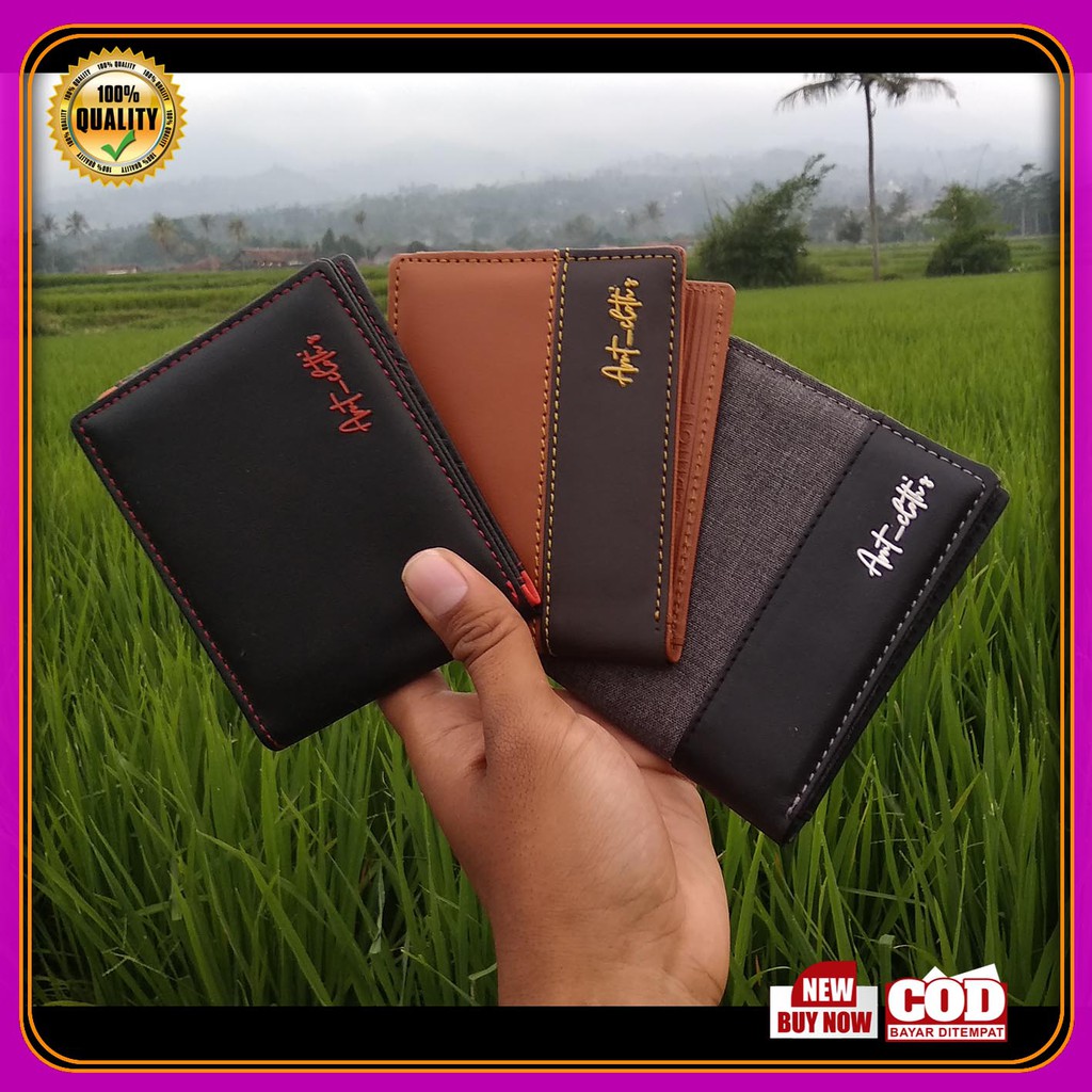 TERLARIS DOMPET COWOK TERBARU BRANDED PREMIUM synthetic Leather Men 's