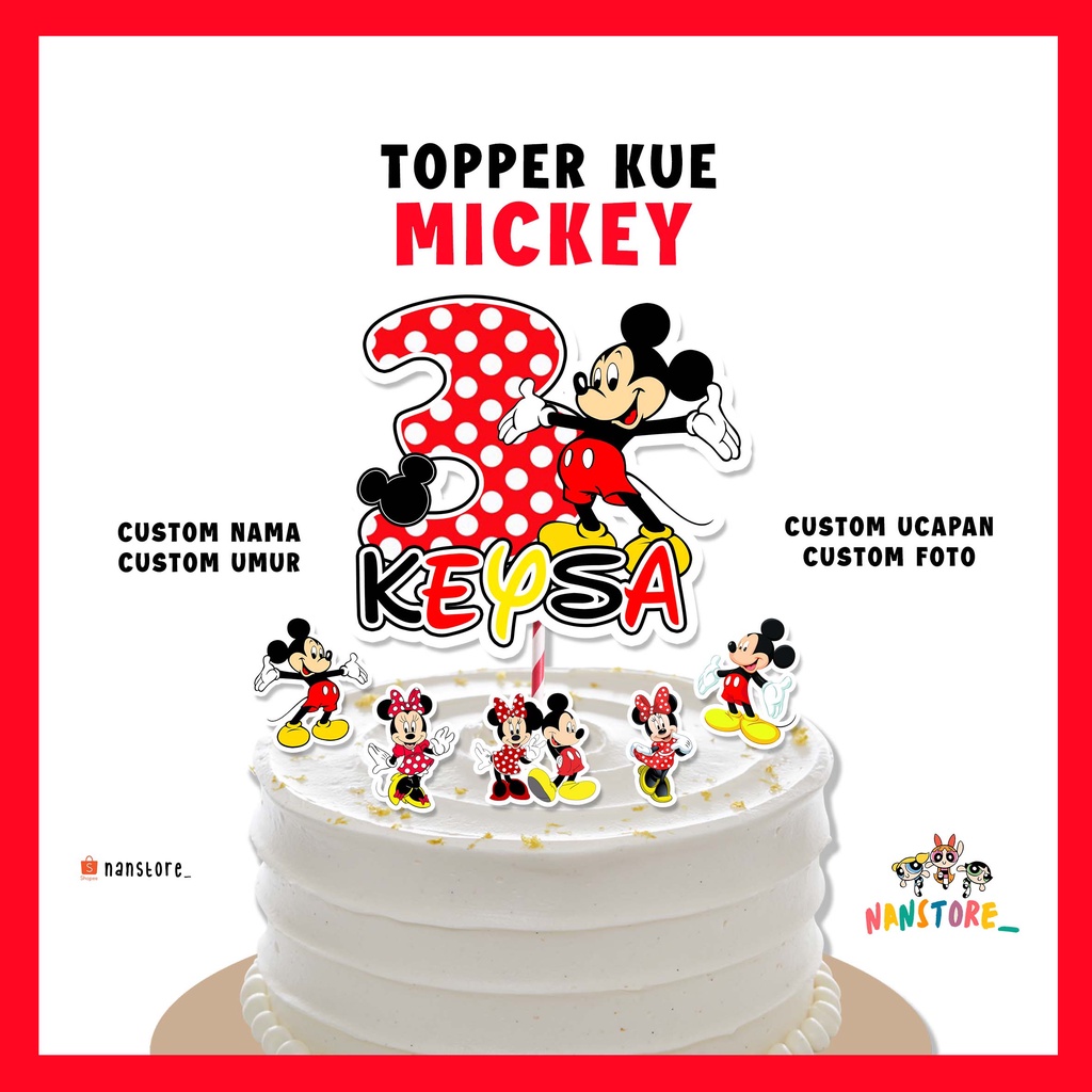 Topper Cake Custom Mickey