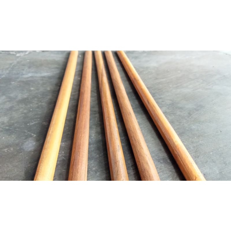 Tangkringan Burung Kenari Oval Polos Finishing Clear 1 Pasang