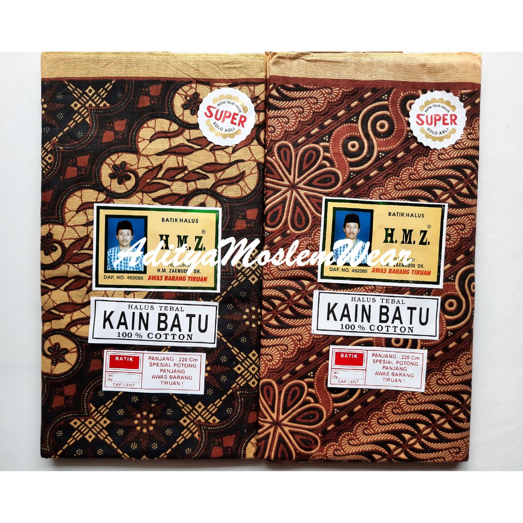 PAKET HEMAT 3 PCS KAIN SAMPING KEBAT PANJANG / KAIN JARIK BATIK HMZ SOLO / KAIN BATU HALUS