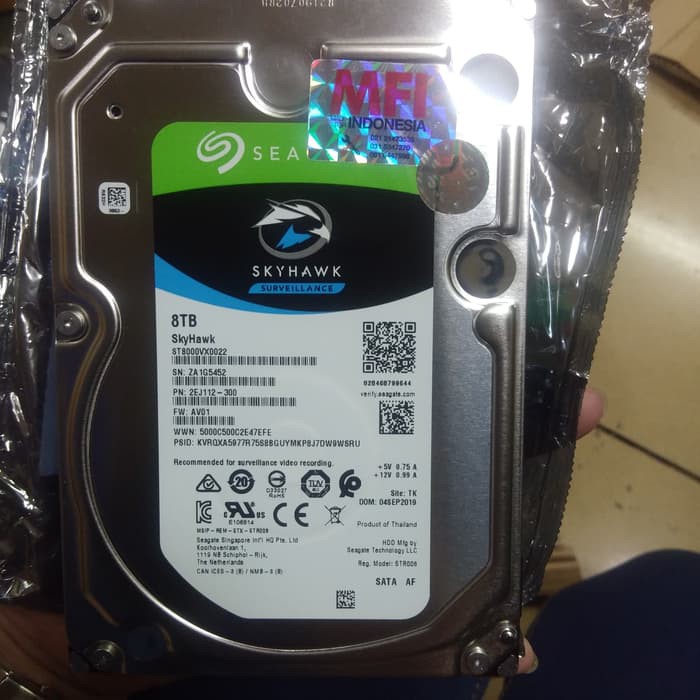 Seagate Skyhawk 8TB Harddisk CCTV Garansi Resmi