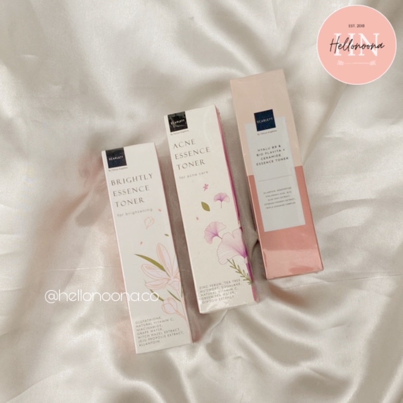 Scarlett Whitening Essence Toner Acne | Brightly | Hyalu B9