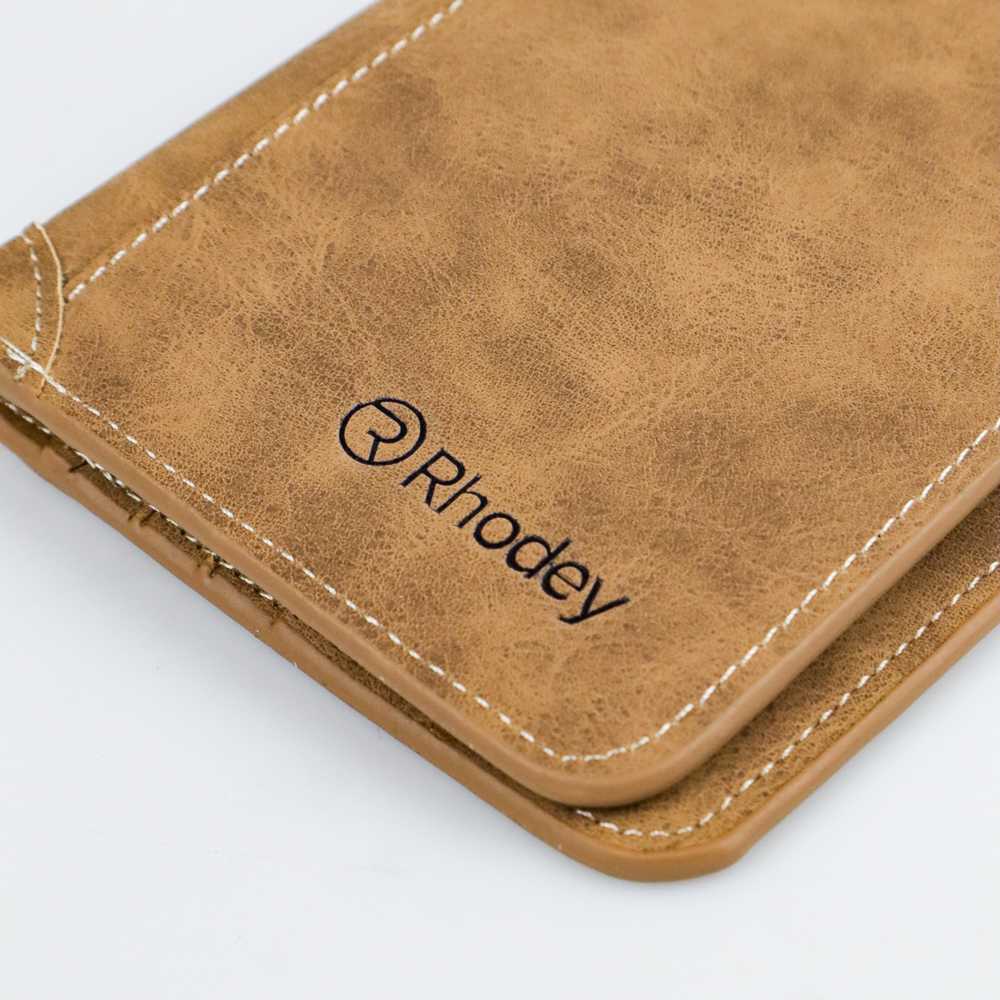 (100% BARANG ORI) Rhodey Dompet Kulit Pria Bahan Nubuck - G1166