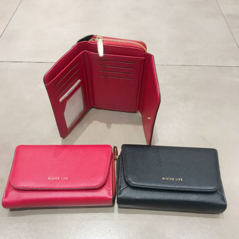 MINISO Wallet / dompet lipat miniso / dompet resleting miniso