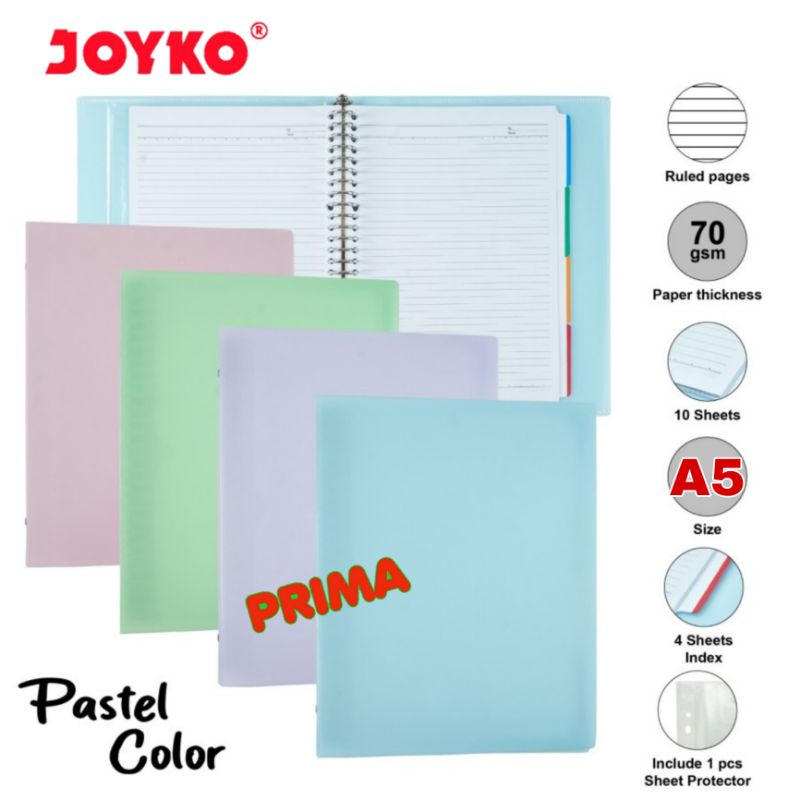 

MAP BINDER A5 JOYKO WARNA PASTEL